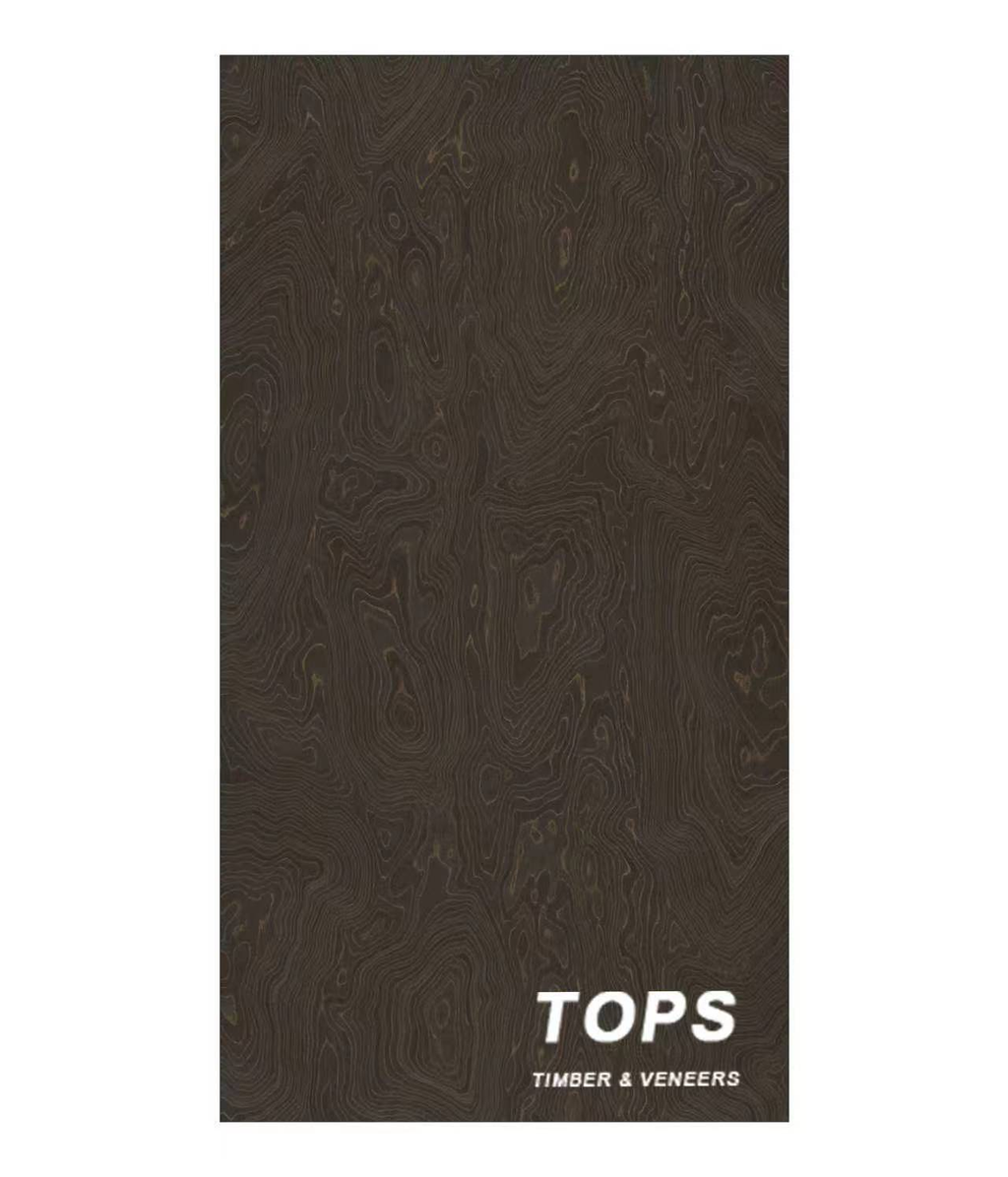 Golden Ripple 0.4mm reconstituted veneer — close-up