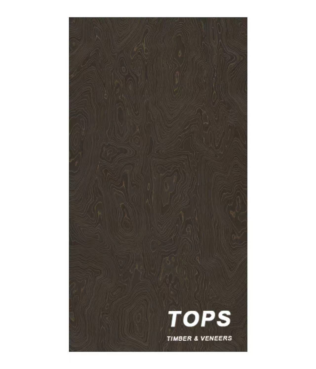 Golden Ripple 0.4mm reconstituted veneer — close-up