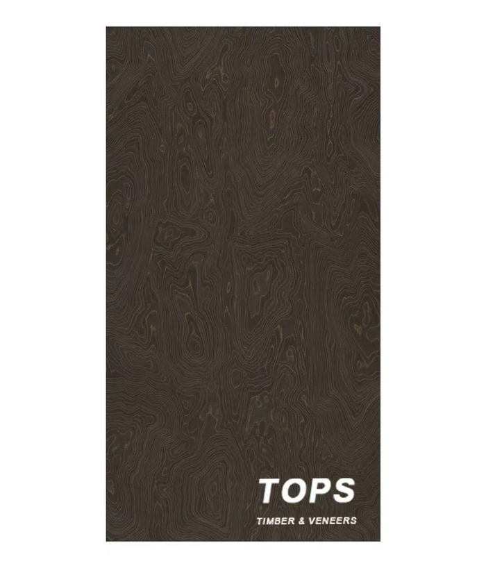 Golden Ripple 0.4mm reconstituted veneer — close-up