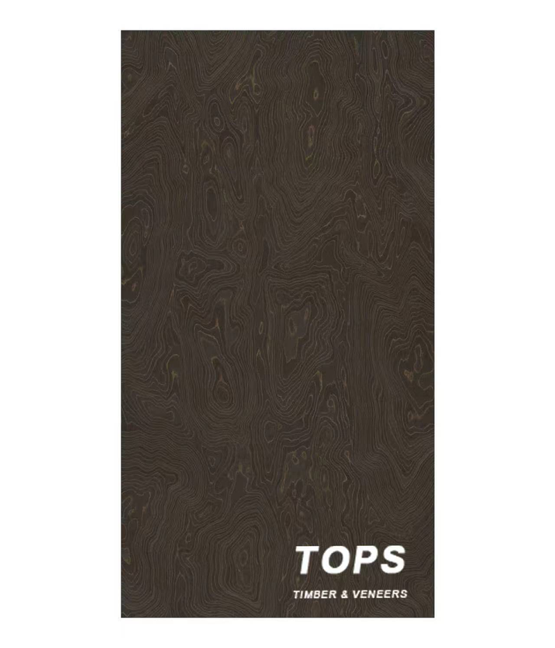Golden Ripple 0.4mm reconstituted veneer — close-up