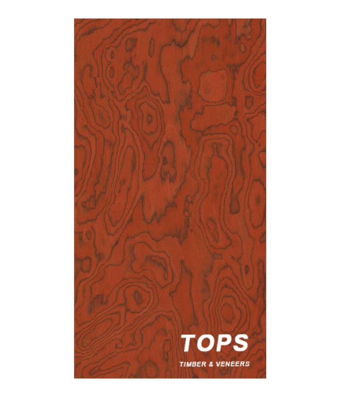 Red Maple 0.4mm reconstituted veneer — close-up