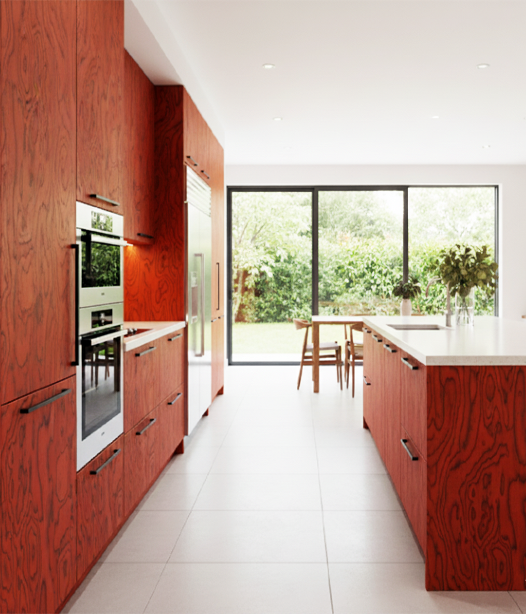 Red Maple 0.4mm reconstituted veneer — application photo 2