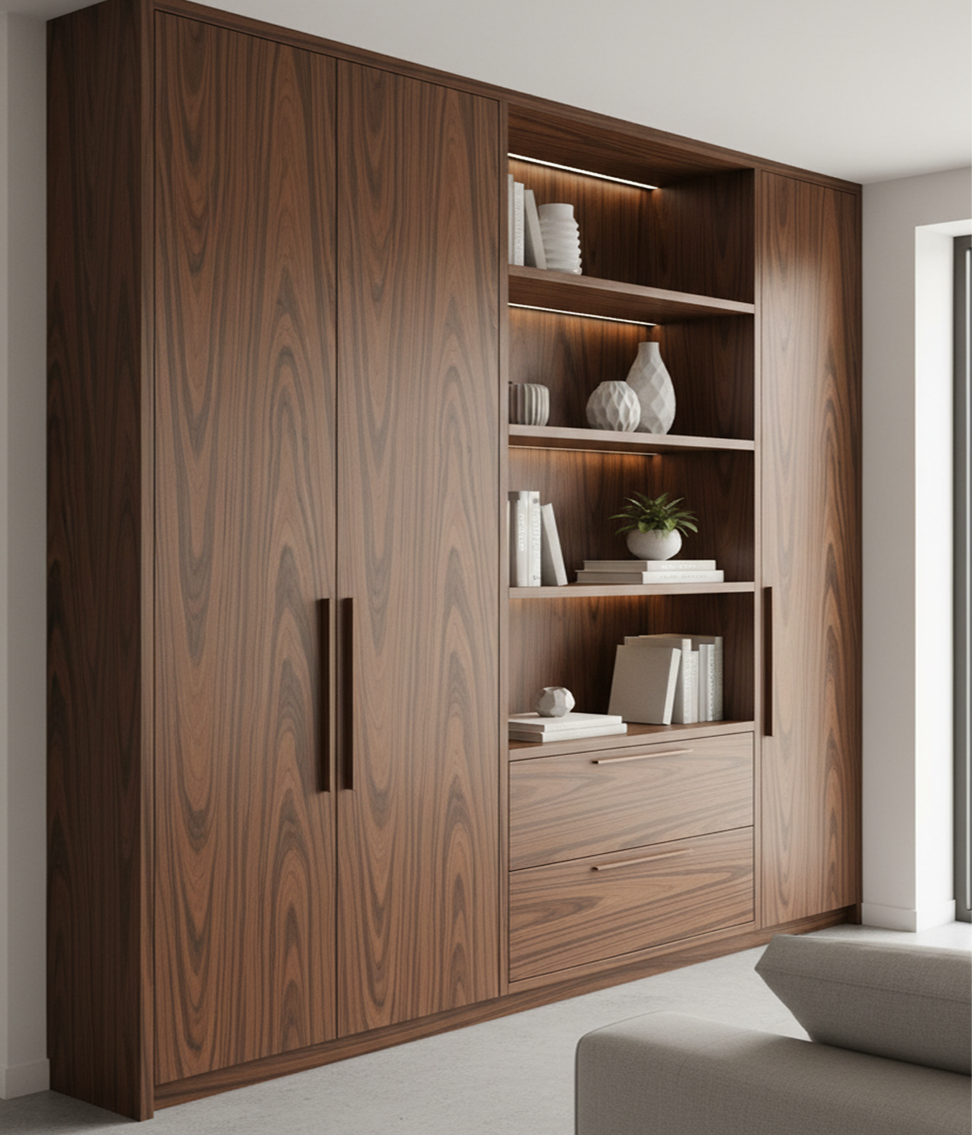 Rosewood 0.4mm reconstituted veneer — application photo 1