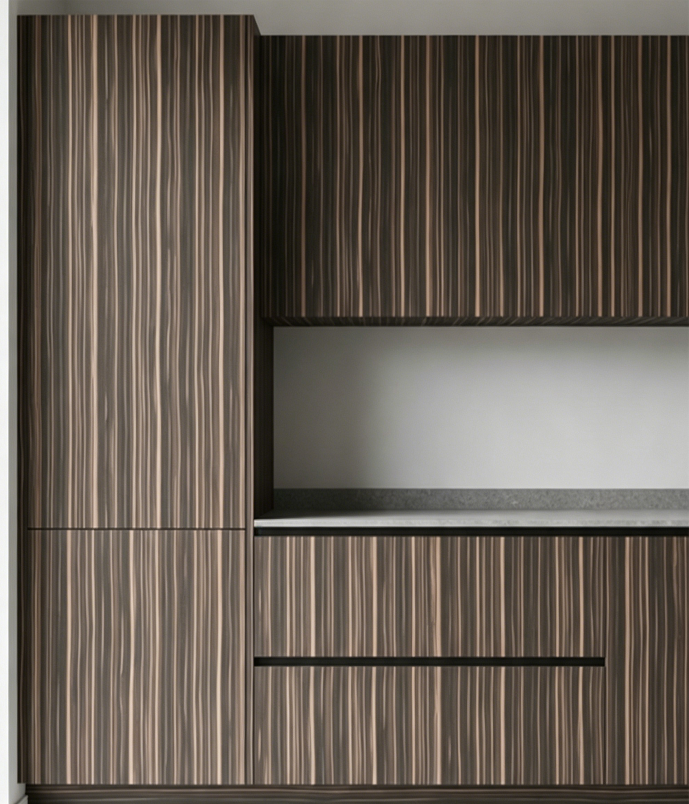 Stripe Ebony 0.4mm reconstituted veneer — application photo 2