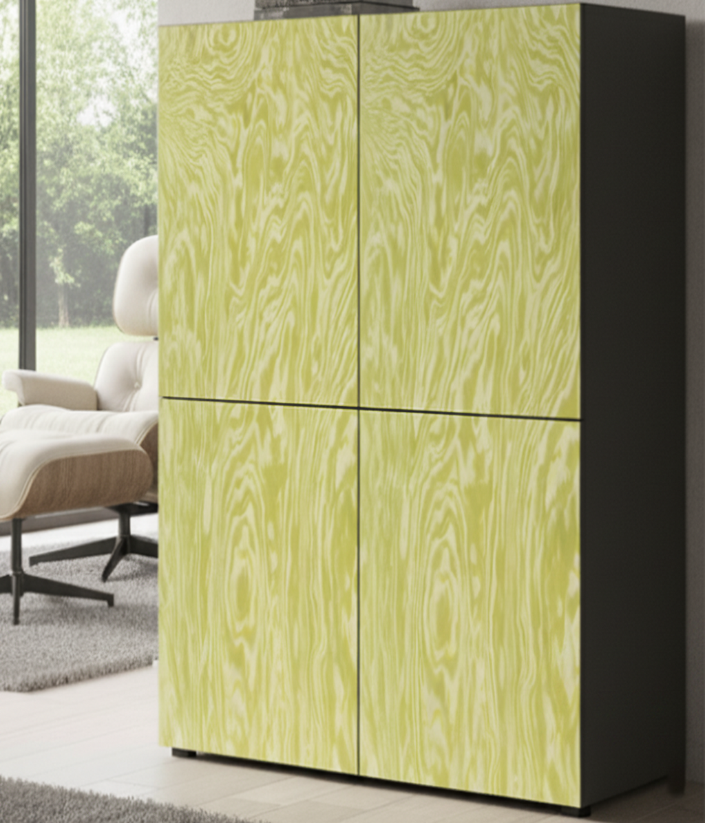 Golden Cascade 0.4mm reconstituted veneer — application photo 1